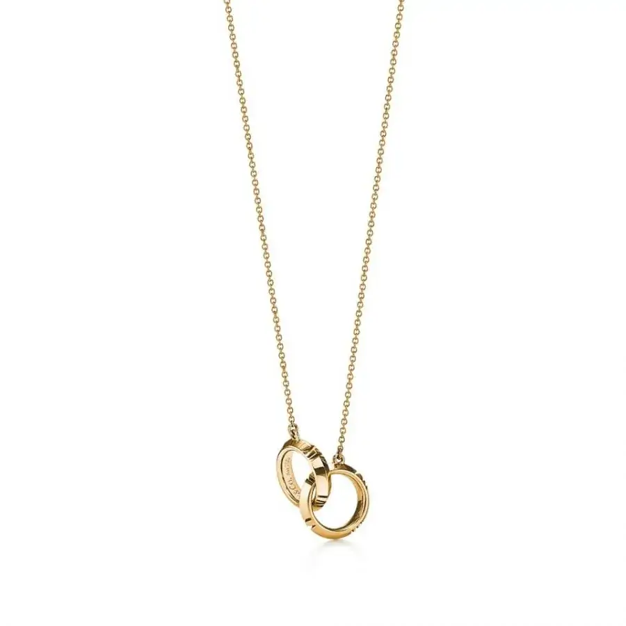 Tiffany & Co. 18K Rose Gold 1837 Interlocking Circles Necklace Chain | eBay